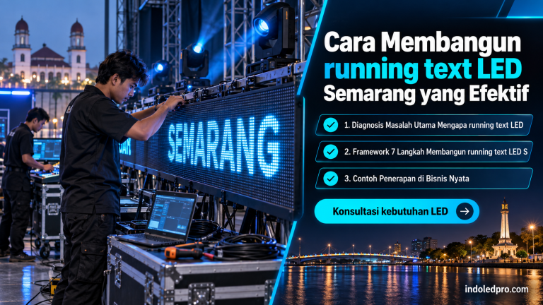 Cara Membangun running text LED Semarang yang Efektif