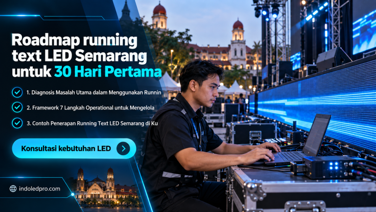 Roadmap running text LED Semarang untuk 30 Hari Pertama