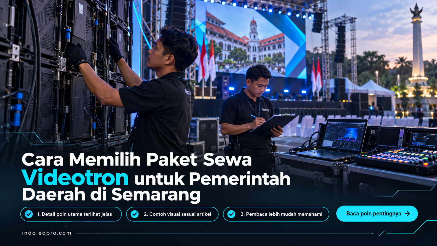 Ilustrasi sewa videotron Semarang - Cara Memilih Paket Sewa Videotron untuk Pemerintah Daerah di Semarang