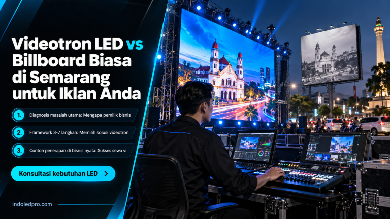 Videotron LED vs Billboard Biasa di Semarang untuk Iklan Anda